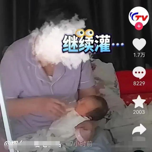 太坏了！辽宁沈阳月嫂趁宝妈去上厕所直接拔掉奶嘴给出生仅9天的婴儿强行灌奶被安博体育发现后月嫂还死鸭子嘴硬不承认(图1)